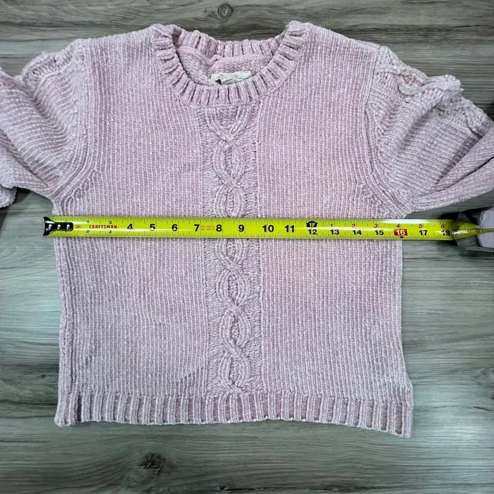 Jessica‎ Simpson M Knit Sweater Top Pink coquette cottagecore preppy boho Y2K